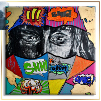 GŁOŚNE MILCZENIE 100x100 cm