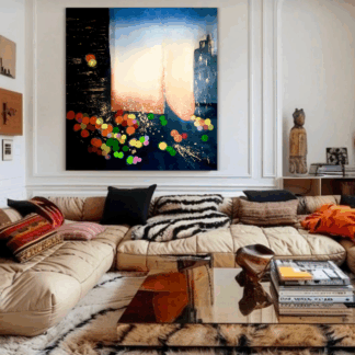 City of Dusk 100x108 cm